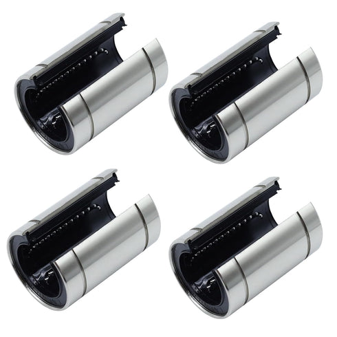 LM12UUOP Linear Ball Bearings Open Type Linear Motion Ball Bearing Nickel Plated 12mm Bore Dia, 21mm OD, 30mm Length (Pack:4pcs)...