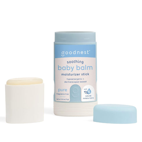 Goodnest® Baby & Toddler Travel Balm Stick - Fragrance-Free, Unscented, 6 Natural Moisturizers, Travel Balm, Organic Baby Balm, Hypoallergenic, Re...