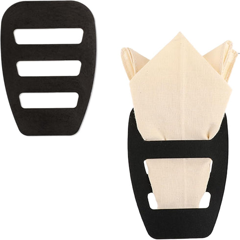 2 Pack Assorted Pocket Square Holder for Men Prefolded Silk Square Scarf Tuxedos Suits Dinner Jackets Organizer Accessories...