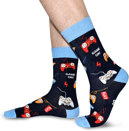 Novelty Birthday Christmas Gifts for Men Women - Funny Saying Crew Socks Silly Funky Dress Socks...