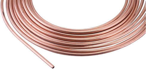 25 Ft. 3/16 OD Copper-Nickel Coated Alloy Brake Line Tubing Kit 3/16" x 25' with Fittings...