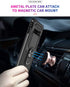 Androgate for Samsung Galaxy S10 Case with HD Screen Protectors, Military-Grade Metal Ring Holder Kickstand 15ft Drop Tested Shockproof Cover Case...