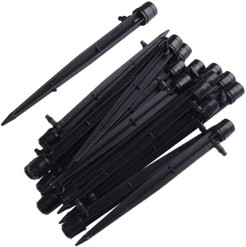 AKOAK 25/50 Pcs 360 Degree Adjustable Water Flow Irrigation Drippers on Stake Emitter Drip System,Model, Home & Garden Store for 4mm /7mm Tube?25p...