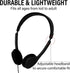 Maeline Bulk Classroom Student Headphones On Ear Stereo Headphones Adjustable Band & Foam Cushions for Kids Online Learning, Library, School, Airp...