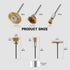 15 Pieces Copper Wire Brushes, Wire Brush Wheel, Copper Wire Polishing Wheel Kits for Dremel Rotary Tools (1/8 Inch Mandrel)...