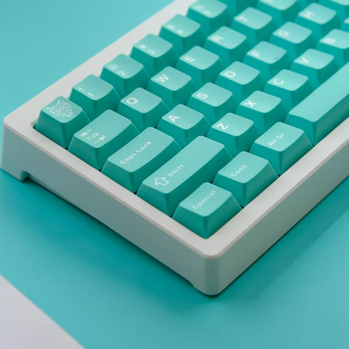 114 Keys PBT Doubleshot Keycaps Cherry Profile Mint Blue Keycap Set Fit for Cherry Mx Switches Alice Keyboard Mechanical Keyboards...