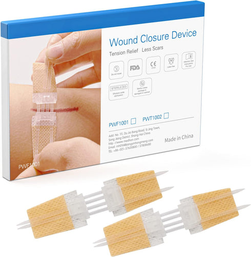 SEABIRD Zip Sutures Wound Closure Device, Emergency Laceration Kit, Bandages with Steri Strips Pack of 2, Painless Laceration Repair without Stitc...