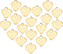 UNICRAFTALE 50pcs Golden Heart Charm Stainless Steel Love Pendant Flat Heart Charm 1.2mm Hole Blank Metal Tiny Pendant for DIY Jewelry Making 9.5m...