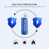 Deleepow AA Rechargeable Batteries Nimh 3300mAh 1.2V Batteries AA Size Rechargeable High Capacity 1200 Cycles 8-Pack(Only Battery)...