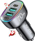 70W 4 Port Super Fast USB C Car Charger Adapter - A Must for Family Travel...