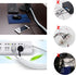 White Cable Organizer Cord Wire Cover Hider Sleeve Management 2 PCS, VIWIEU Clutter Free Coiled Tube Wire Concealer with Cable Tie Clips System fo...