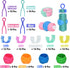 142 Pcs Bobbin Clamps Holders Thread Buddies, Bobbin Holder Clips Color Thread Clips Holder Silicone Spool Huggers Thread Holders for Embroidery Q...