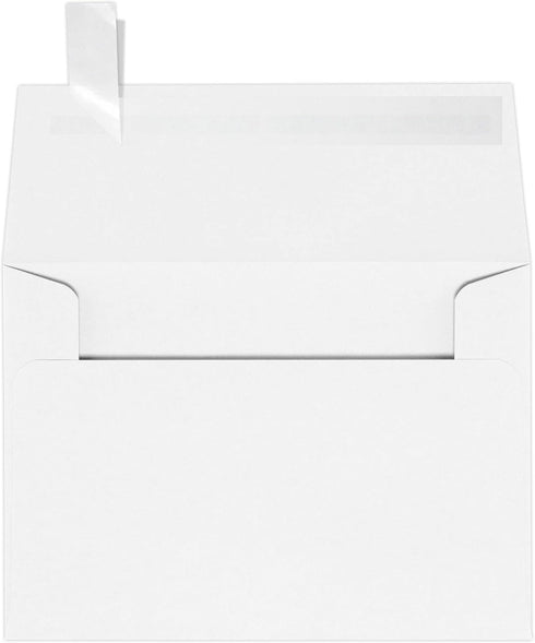 LUXPaper 4Bar A1 Invitation Envelopes | Peel & Press | 3 5/8" x 5 1/8" | White | 24lb. Text | 50 Qty...