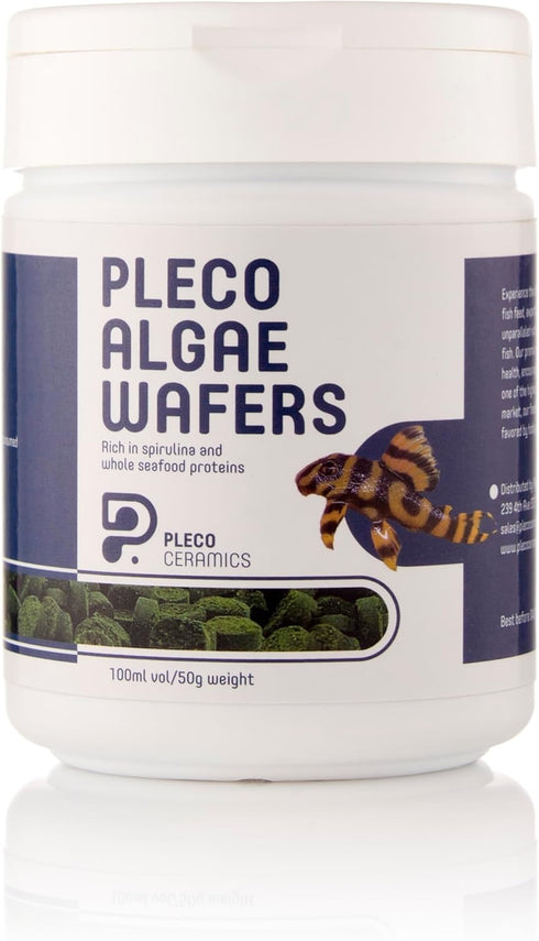 Plecoceramics Algae Wafers Universal Fish Food for Most Aquarium Fish - Turtle Food - Goldfish Food - Catfish Food - Algae Spirulina Wafers for Bo...