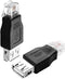 QIANRENON RJ11 to USB Telephone Line Adaptor RJ11 6P4C Male to USB A Female Modem Converter 4Pin RJ11 to USB Phone Interface Test Connector, for T...