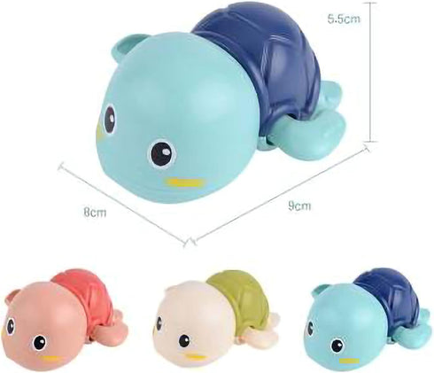 Turtle Baby Bath Toys for Toddlers, Funny Swimming Bath Toy Set for Boy Girl Gifts, Wind-up Bathtub Toys for Infants, Floating Water Pool Toys, 3 ...