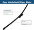 Rear Windshield Wiper Blade Arm Set, Replacement for Volkswagen Tiguan 2018-2023 Back Glass Wiper Arm and Wiper Blade, All Seasons Fit, Replacemen...