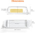 Lifewit Butter Dish with Lid for Countertop, Extra Large Plastic Butter Holder Container with Handles&Markings in Kitchen Organization, Perfect fo...