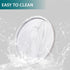 9" Round Bathroom Tray Decorative Vanity Tray Silicone Soap Holder Kitchen Countertop Organizer Coffee Table Decor for Candle, Perfume, Plant - Ma...