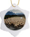 3D Rose A Herd of Sheep Block The Road-Milford Sound-New Zealand Snowflake Ornament, 3"...