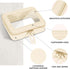 Clear Makeup Bag Cosmetic Organizer Case Waterproof Travel Toiletry Bag Skincare Pouch with Golden Zipper(Beige)...