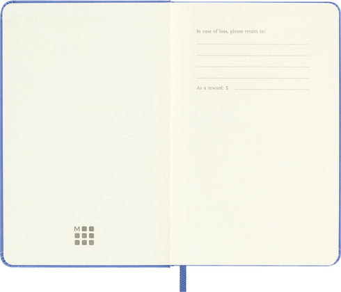 Moleskine Classic Notebook, Pocket, Ruled, Hydrangea Blue, Hard Cover (3.5 X 5.5)...