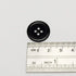 Chenkou Craft Mix Color Plastic Resin Circle Big Button 4 Holes DIY Craft Sewing 3/4"(20mm) 100pcs (Black, 3/4"(20mm))...
