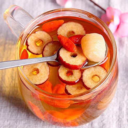 Longan Red Date Goji Tea 4.58oz Guiyuan Jujube Wolfberry Combination Flower Fruit Teabags Ladies' Tea Beverage Cold And Hot Tea Bag...