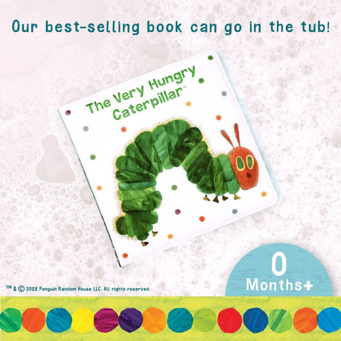 Kids Preferred World of Eric Carle The Very Hungry Caterpillar 6 Inch Vinyl Bath Book Bath Tub Toy Perfect for Water Play and Learning for Ages 0+...