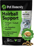 Pet Honesty Cat Hairball Support Chews, Hairball Remedy Cat Treats, Cat Furball Treatment, Supports Skin & Coat, Digestion, Cat Vitamins & Supplem...