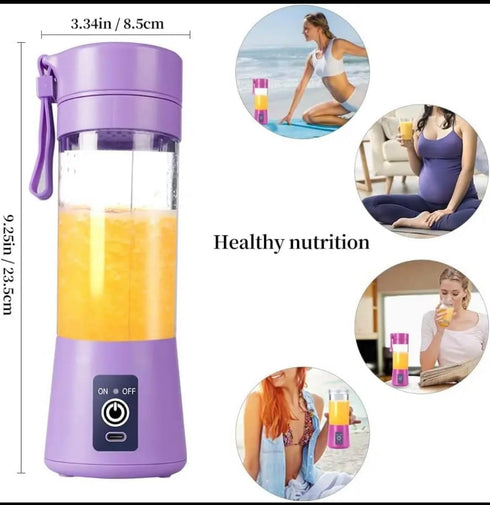 WROZZO Mini Personal Blender, 1000W Powerful Motor, 800ml Cup, 6 Stainless Blades, USB Charging, Portable Blender for Shakes and Smoothies Purple...