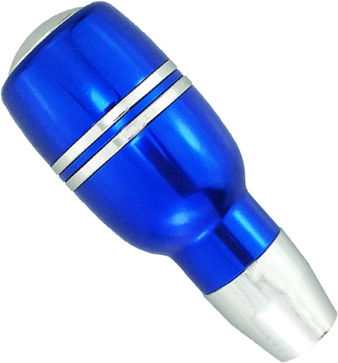 Abfer Automatic Shift Knob with Button Car Gear Shifter Knobs Aluminum Alloy Stick Shifting Handle Transmission Fit for Most Vehicle, Blue...