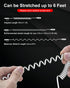 USB C Cable Apple Charger 4 in 1 - PD 60W/27W USB C Fast Charging & Data Sync Multi Charger Cord, 6FT Coiled Lightning Cable to USB for iPhone/Pad...
