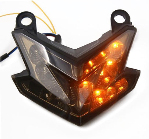 TAWSK Motorcycle LED Integrated Brake Tail Light Turn Signals Smoke Lens Stop Rear Lamp for Kawasaki Z125 Z800 ZX6R 636 13-14...