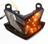 TAWSK Motorcycle LED Integrated Brake Tail Light Turn Signals Smoke Lens Stop Rear Lamp for Kawasaki Z125 Z800 ZX6R 636 13-14...