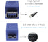 2 Pieces USB 3.0 Female to Micro B Male Adapter USB A Female to Male Micro B Plug Changer Coupler Connector Short Converter Adaptor for Computers,...