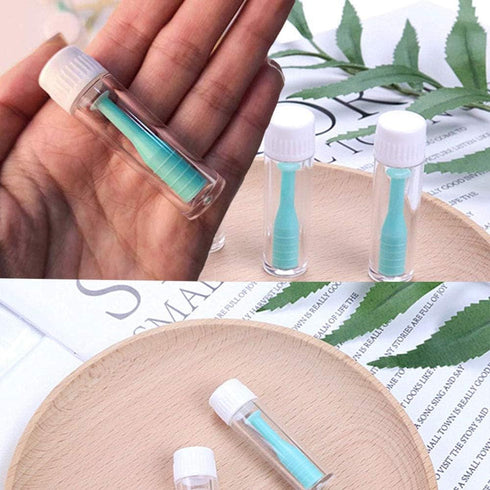 10 Pack Hard Contact Lens Remover & Insertion Tool,RGP Plunger Suction Cup for Hard Lenses(Green)...