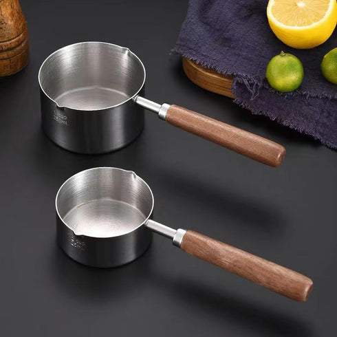 BinaryABC Mini Sauce Pan Cooking Pot Chocolate Melting Pot,Stainless Steel Sauce pan with Pour Spout,Mini Butter Coffee Milk Warmer Pot,Small Nons...