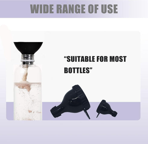 2Pack Protein Powder Container to go Portable Supplement Funnels with Shaker Bottle Balls&Spoon Portable Dispenser Container for Fitness and Trave...