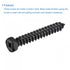 uxcell Hex Lag Screws 5/16" x 2" Carbon Steel Phillips Head Half Thread Self-Tapping Bolts for Deck Building or Joining Lumber 10pcs...