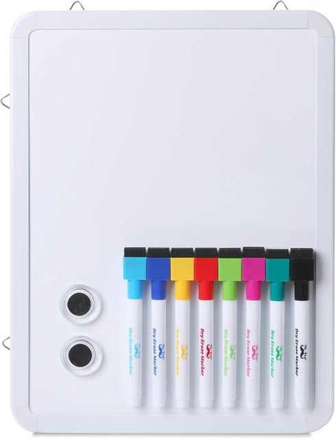 Mr. Pen- Dry Erase Board, 12.5" x 9.5" with 8 Dry Erase Markers and 2 Board Magnets, Small Whiteboard, Mini White Board, White Board Dry Erase, Sm...