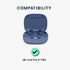 kwmobile Silicone Case Compatible with JBL Live Pro 2 TWS Case Cover - Don't Touch My Headphones White/Black/Black...