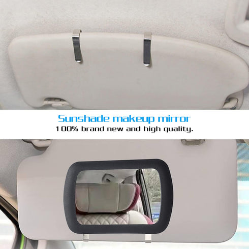 1 PC Car Sunshade Mirror Clip Vanity Mirror, Car Portable Vanity Mirror, Luxury Sunglasses Car Accessories, Universal for Anywhere (6.65"x4.33"/16...