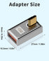 Duttek 120W USB A to USB C Adapter, 90 Degree USB C to USB A Adapter, Right Angle USB C 3.1 Female to USB C Male Converter OTG Fast Charging Compa...