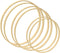 Worown 6 Pack 3 Sizes (8, 10 & 12 Inch) Bamboo Floral Hoops, Wooden Wreath Rings for Making Wedding Wreath Decor and Wall Hanging Crafts...