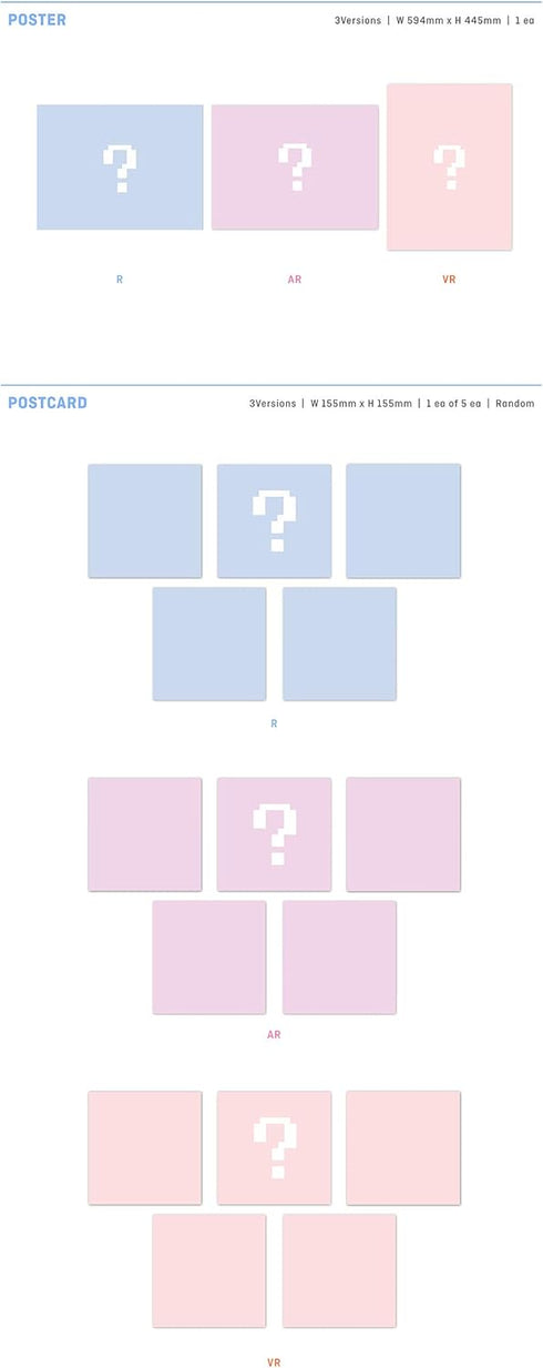 TXT - minisode1 : Blue Hour Album+Folded Poster+Extra Photocards Set (VR ver.)...