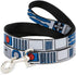 Star Wars Pet Leash, Dog Leash, Star Wars R2D2 Bounding Parts White Black Blue Gray Red, 6 Feet Long 0.5 Inch Wide...