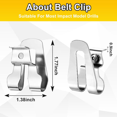 8PCS Belt Clip for Ryobi, Belt Hook with Screw for Ryobi and Ridgid 18 Volt Tools 633586002, 304 Stainless Steel Tool Belt Clip,Replacement Drill ...