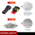 Nilight 200PCS 2 Pin Electrical Connector ?Plug Male Female Terminal Wire Connector Waterproof Connectors 2 Way Automotive Connect Set for Car Tru...