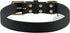 Leather Dog Collar,Heavy Duty Metal Buckle,Soft & Comfy Pet Collar,Waterproof & Odorproof,Adjustable for Custom Fit,Black,XSmall...
